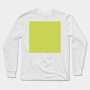 preppy minimalist sage Lemongrass  Lime Green Long Sleeve T-Shirt